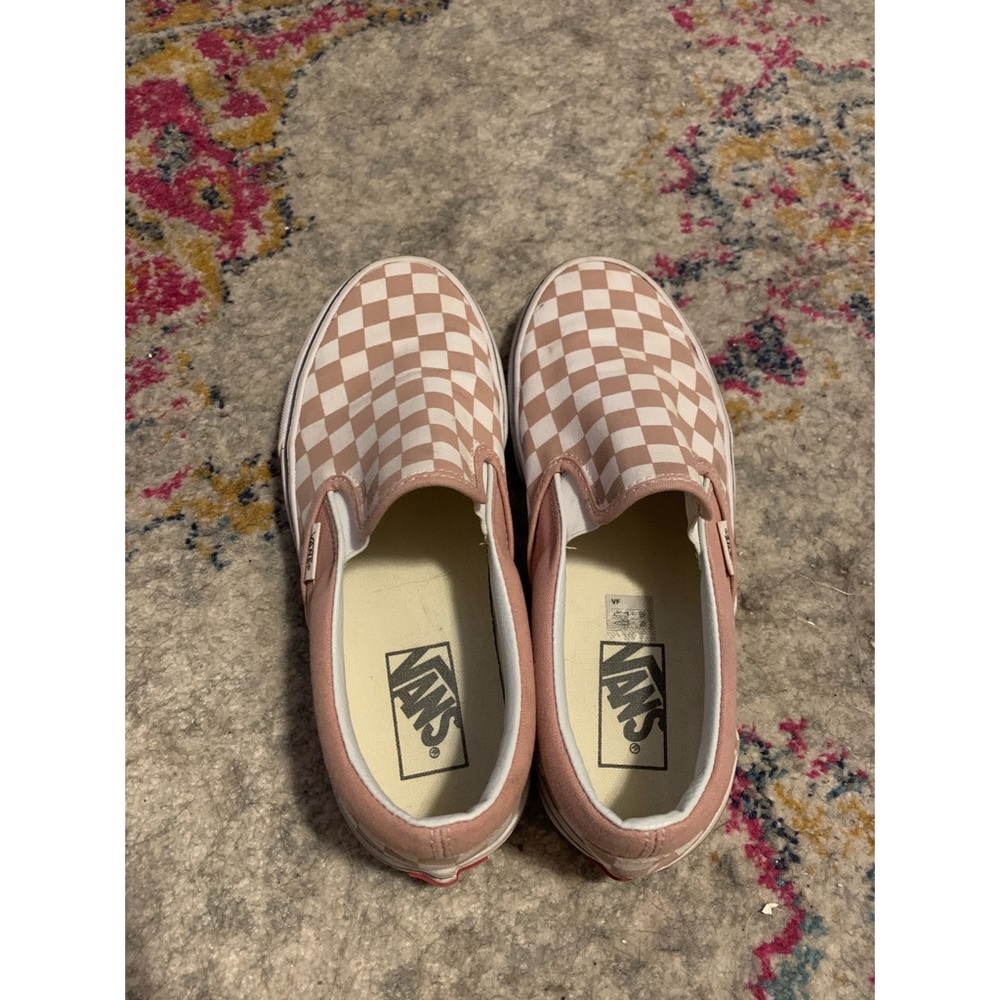 Mahogany Rose Checkered Vans